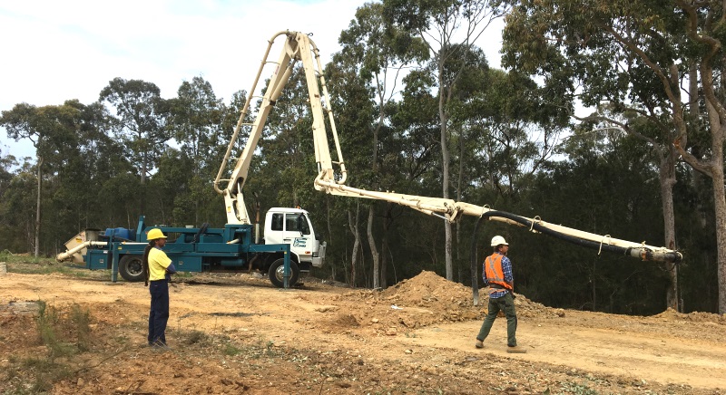 Image Equipment on the job for the new link road