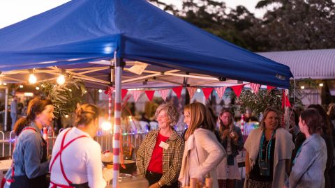 Tourism Australia and Council staff meet local vendors.