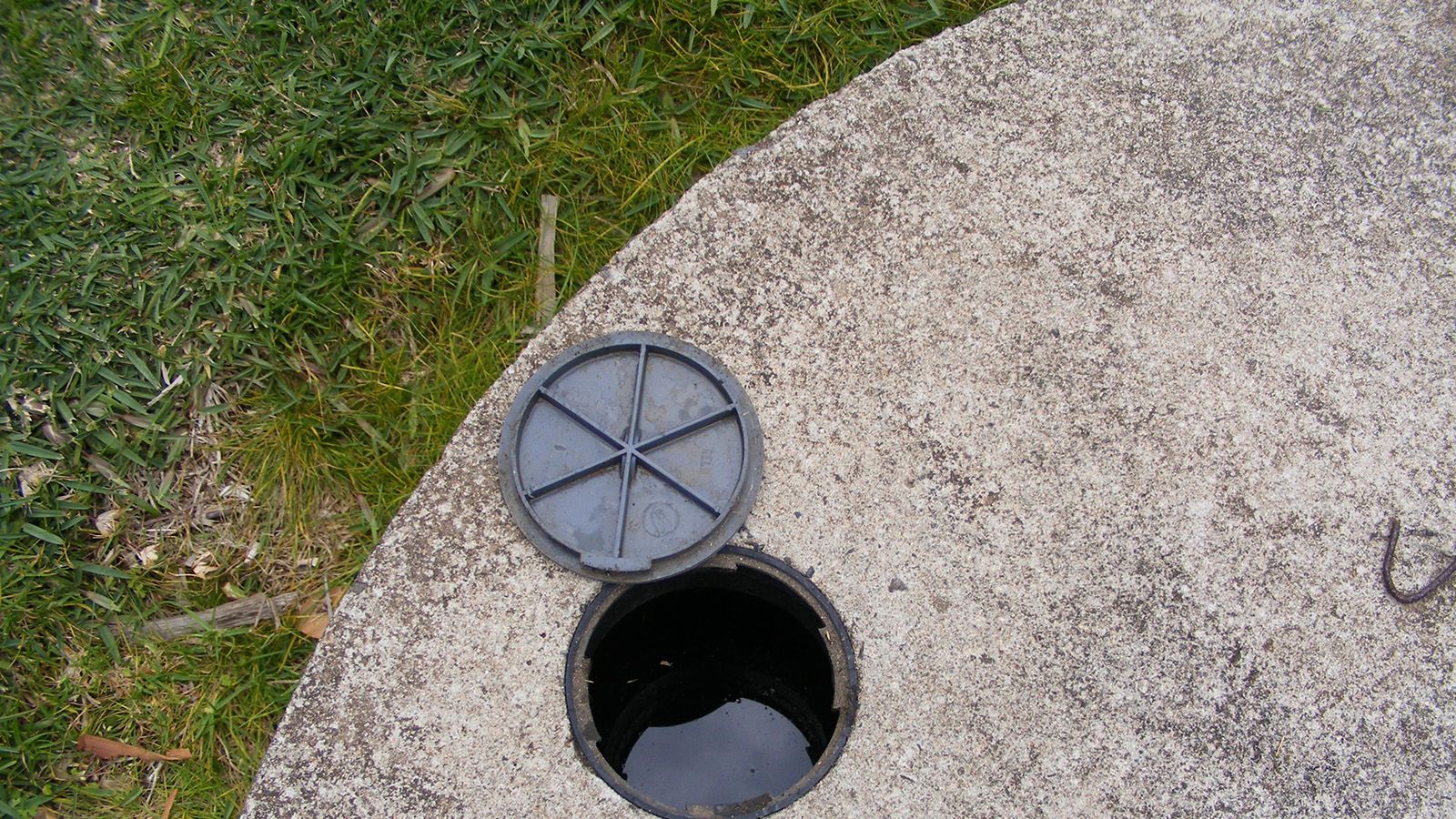 Close cropped photograph of a component on an on site sewage system banner image