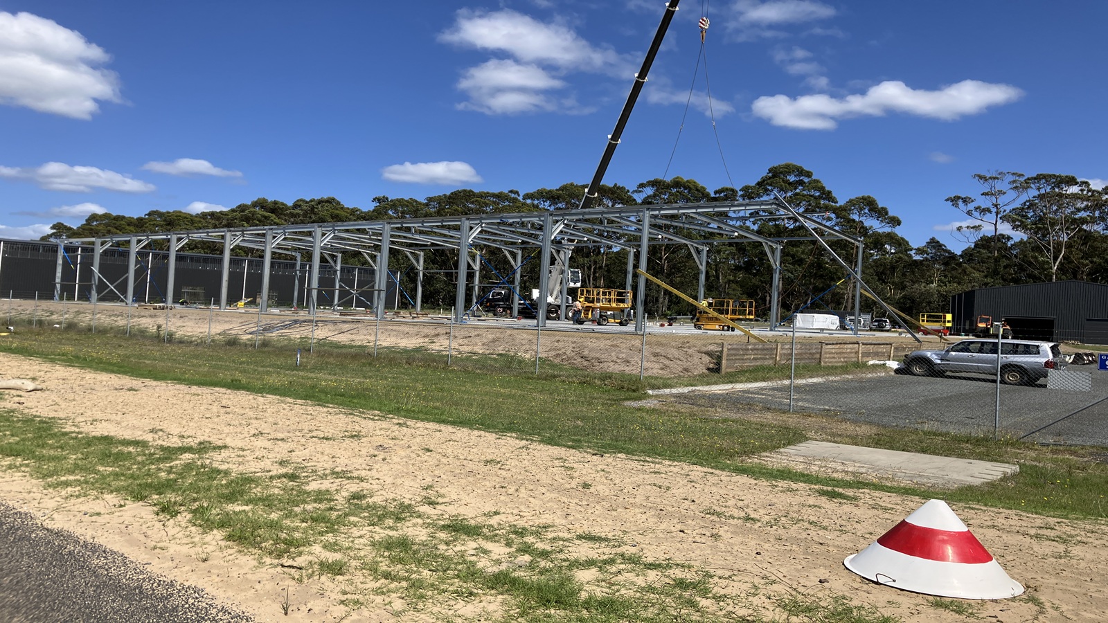 Image The Moruya Shellfish hatchery frame construction
