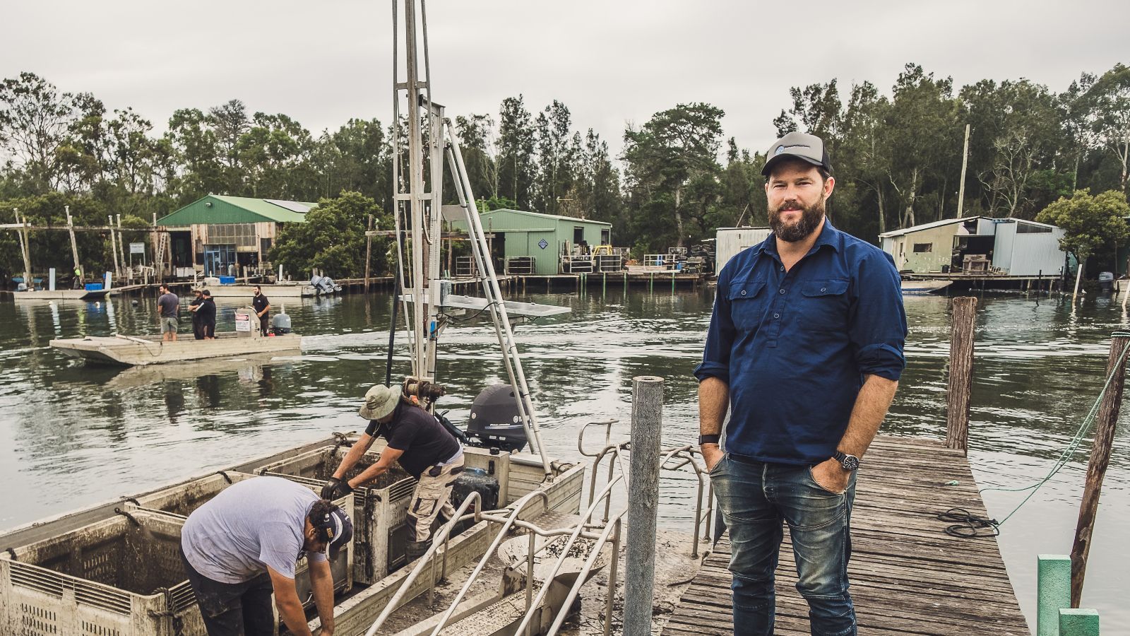 Oyster farmer and team working at McAsh Oysters  banner image