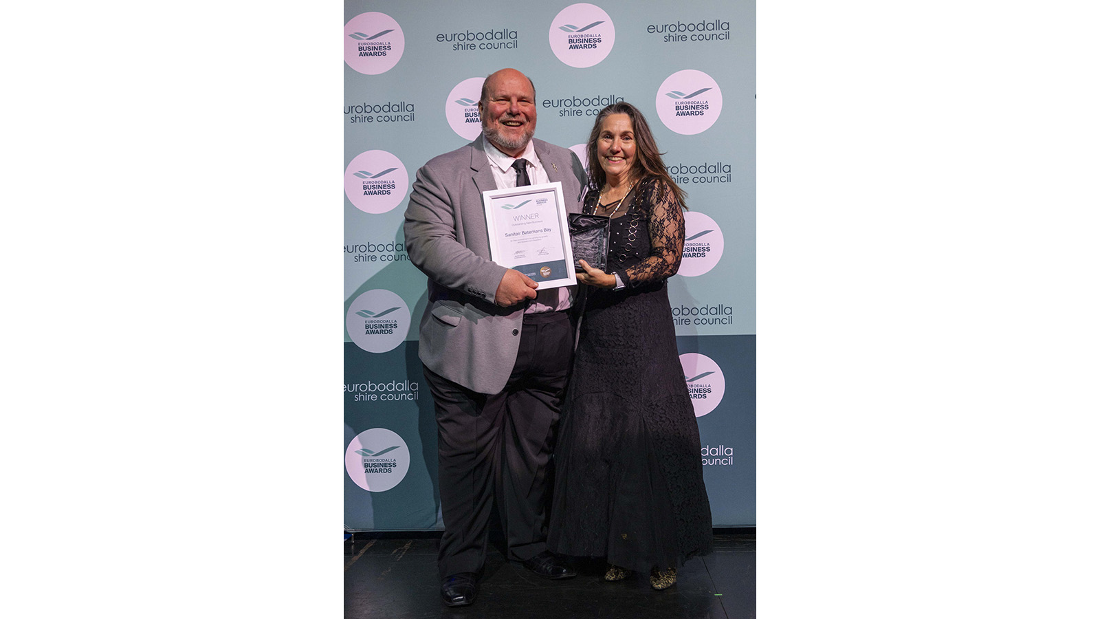 Image Winners of Outstanding New Business - Sanitair Batemans Bay NSW South Coast