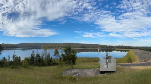 View of a dam 
