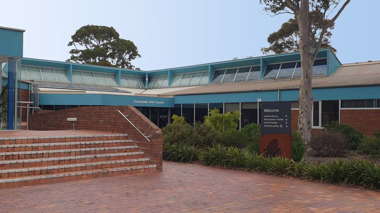 The external buildings at Eurobodalla Shire Council's main entrance banner image