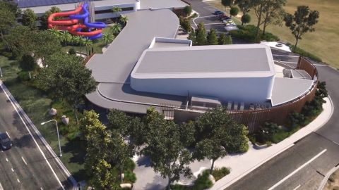 Artist impression of the Batemans Bay Regional Arts, Aquatic and Leisure Centre
