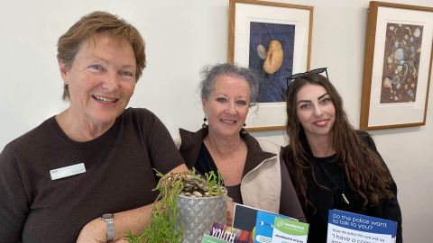 Three staff members of the Eurobodalla Bushfire Recovery Support Service