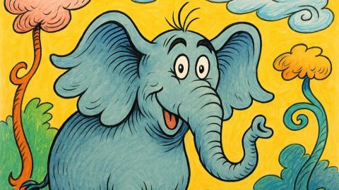 Image of Dr Seuss's elephant, Horton