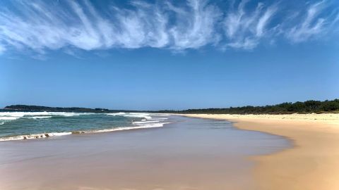 Image of the beach close to shore