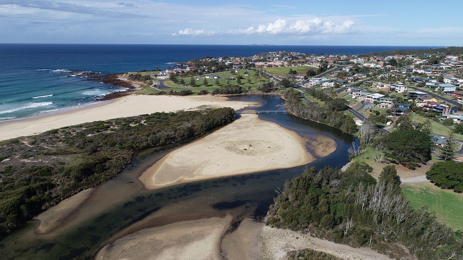 Aerial photograph of coastal areas near Tuross banner image