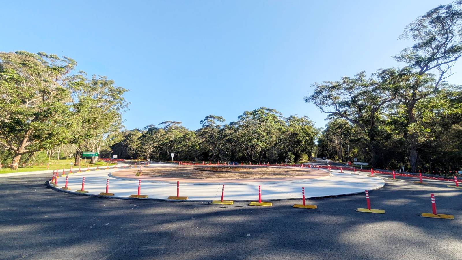 Image A large roundabout is under construction.