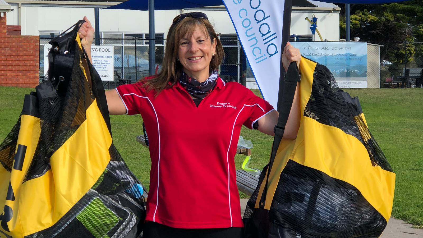 Donna McLean ready to teach free fitness classes on Narooma foreshore