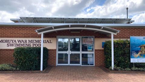 The entrance of Moruya pool