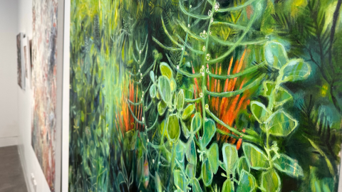 a painting on the wall