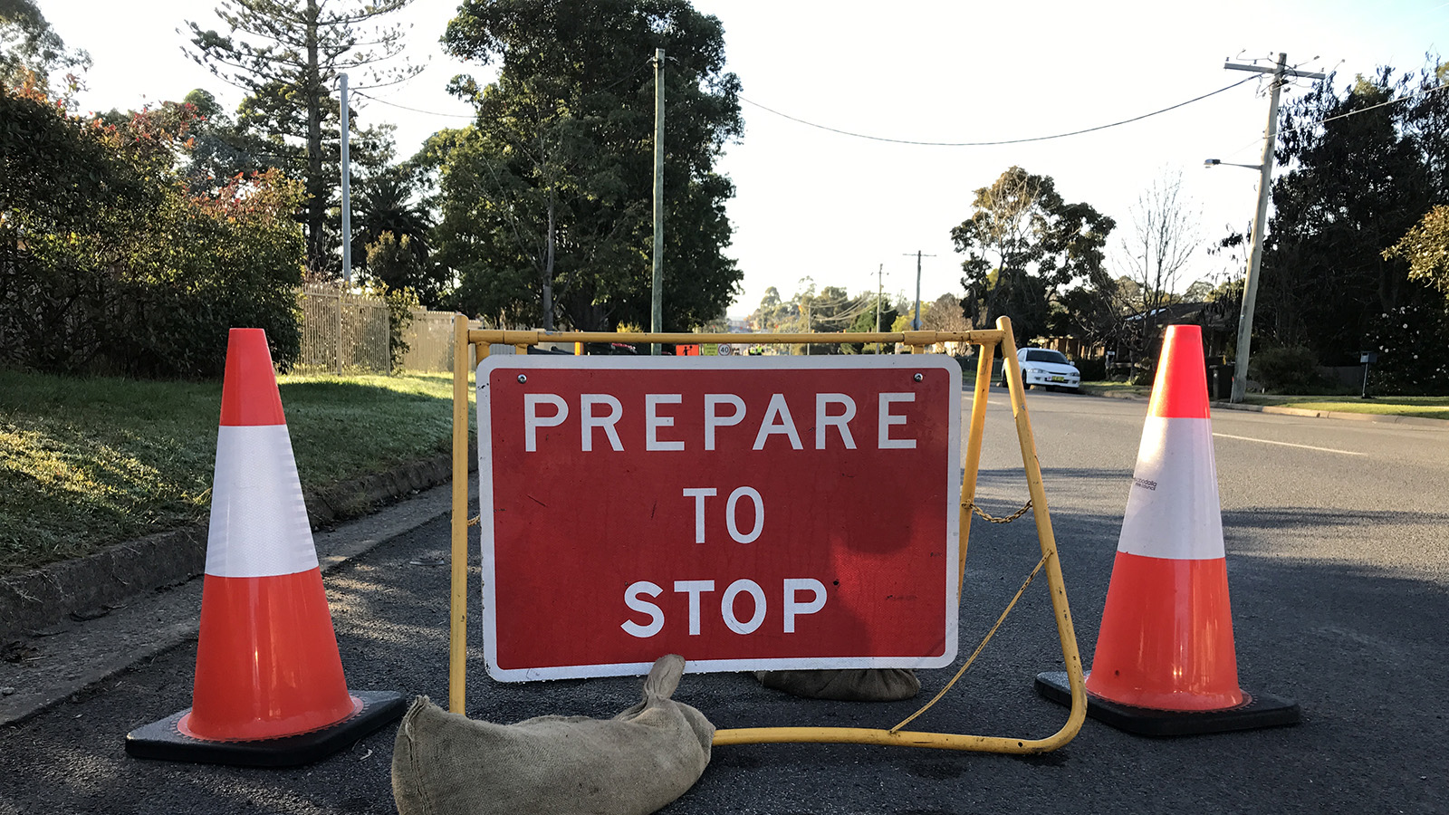 Road sign - prepare to stop