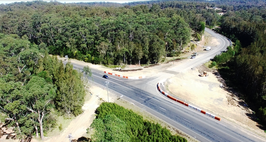 Image The intersection between Glenella Road and George Bass Drive